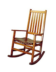 10. Coaster Casual Wooden Rocking Chair